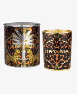 A ORTIGIA SICILIA Ambra Nera Decorated Candle