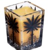 A ORTIGIA SICILIA Ambra Nera Large Square Candle