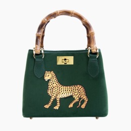 A ORTIGIA SICILIA MINI BAG GREEN BAMBOO