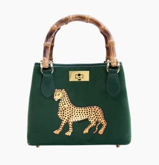 A ORTIGIA SICILIA MINI BAG GREEN BAMBOO