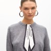 A LOLA CASADEMUNT Sweater with Neck Scarf