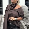 A KAREN BY SIMONSEN BLANCA BROWN BLUS