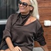 A KAREN BY SIMONSEN BLANCA BROWN BLUS