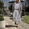 KARMAMIA Zebra Ruffle Kimono