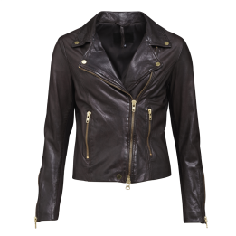 FRONTROW Bikery Jacket Dk Brown Gold