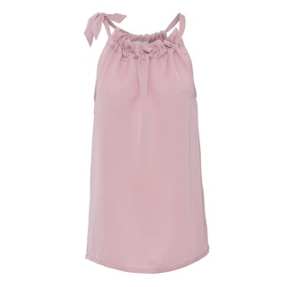 KARMAMIA Ballet Pink Ruffle Tie Top