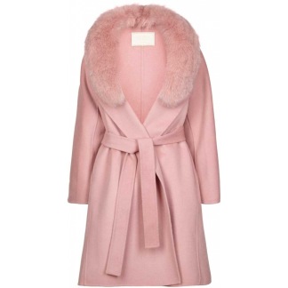 NATURES COLLECTION Valerie Jacket of Wool Blend/Fox PINK