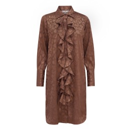 A KARMAMIA Ruffle Kimono (short) - Bronze Leo Jacquard