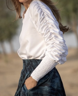 A KARMAMIA Morgan Shirt – White Cotton