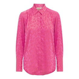 A KARMAMIA Josephine Shirt - Pink Leo Jacquard