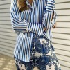 A KARMAMIA Zoe Shirt - Sailor Stripe
