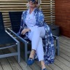 A KARMAMIA Carla Maxi Dress - Paloma Paisley Maritime