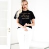 A BLOND HOUR - CHAMPAGNE T-SHIRT - BLACK/GOLD