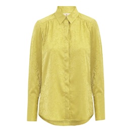 KARMAMIA Josephine Shirt - Yellow Paisley Jacquard