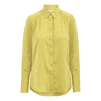 A KARMAMIA Josephine Shirt - Yellow Paisley Jacquard