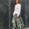 A KARMAMIA Savannah Skirt - Emerald Paisley
