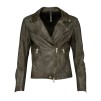 A FRONTROW BIKERY JACKET OLIVE GOLD