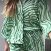 A KARMAMIA Cornelia Shirt - Green Tiger