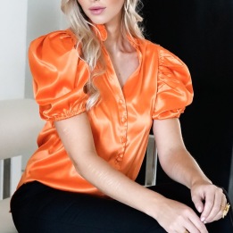 A MIZZLE BLOUSE - ORANGE