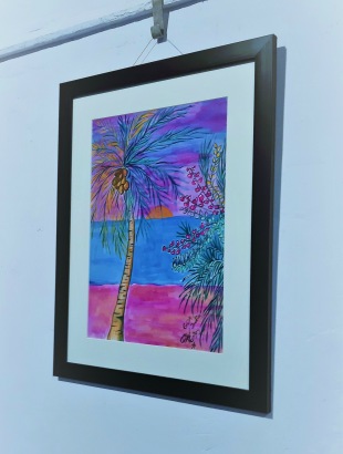 The amazing Art work "Paradise SUNset in New Earth!" by FREJA ENJOY The amazing Art work "Paradise SUNset in New Earth!" by FREJA ENJOY