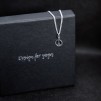 Silverhalsband PEACE