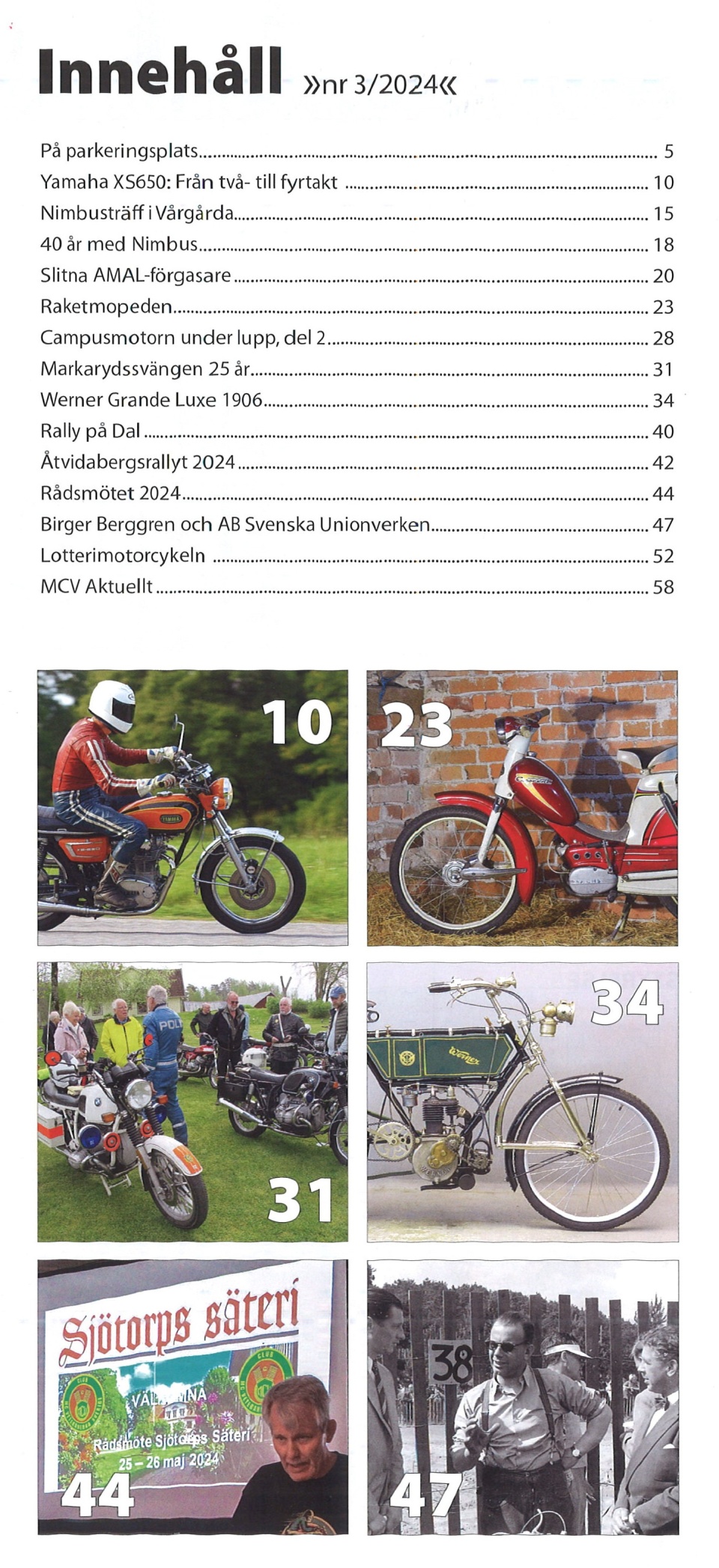 Innehållsförteckning nr 3-2024 Innehållsförteckning nr 3-2024