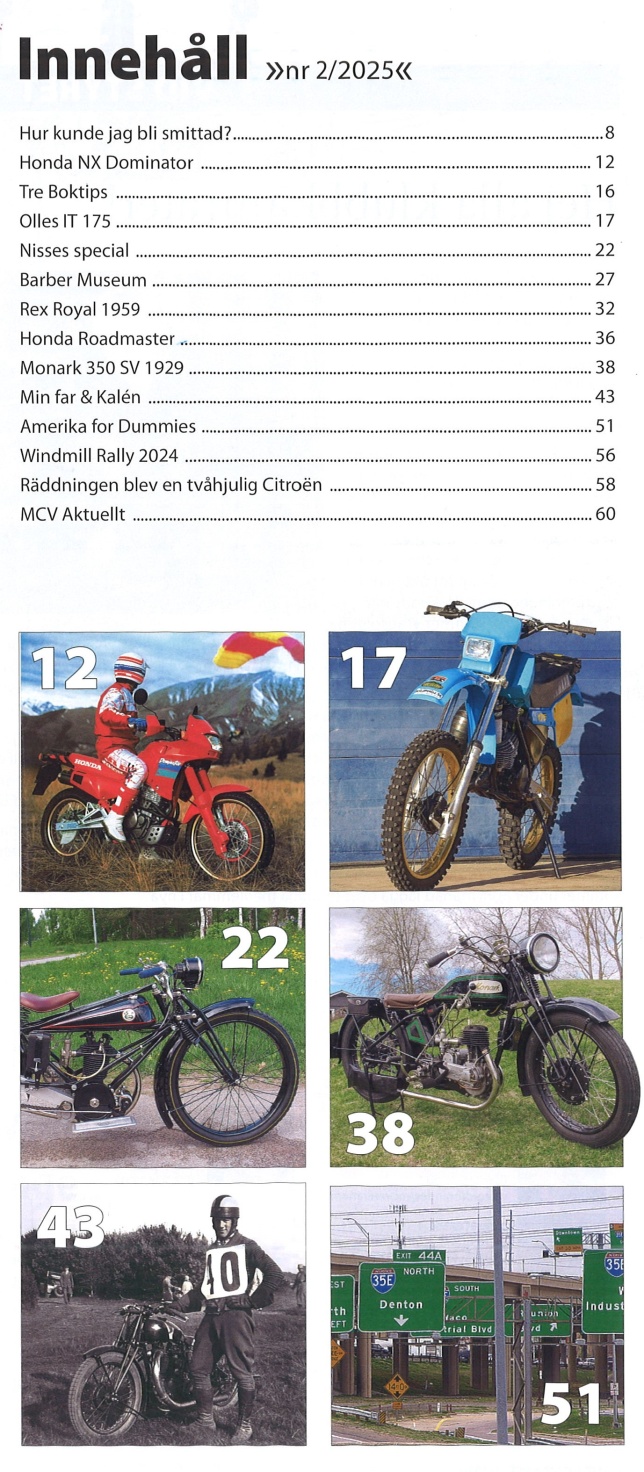 Innehållsförteckning nr 2-2025 Innehållsförteckning nr 2-2025