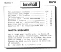 Innehållsförteckning nr 1-1978 QVARNA-kuriren (MC Veteranen) 1978