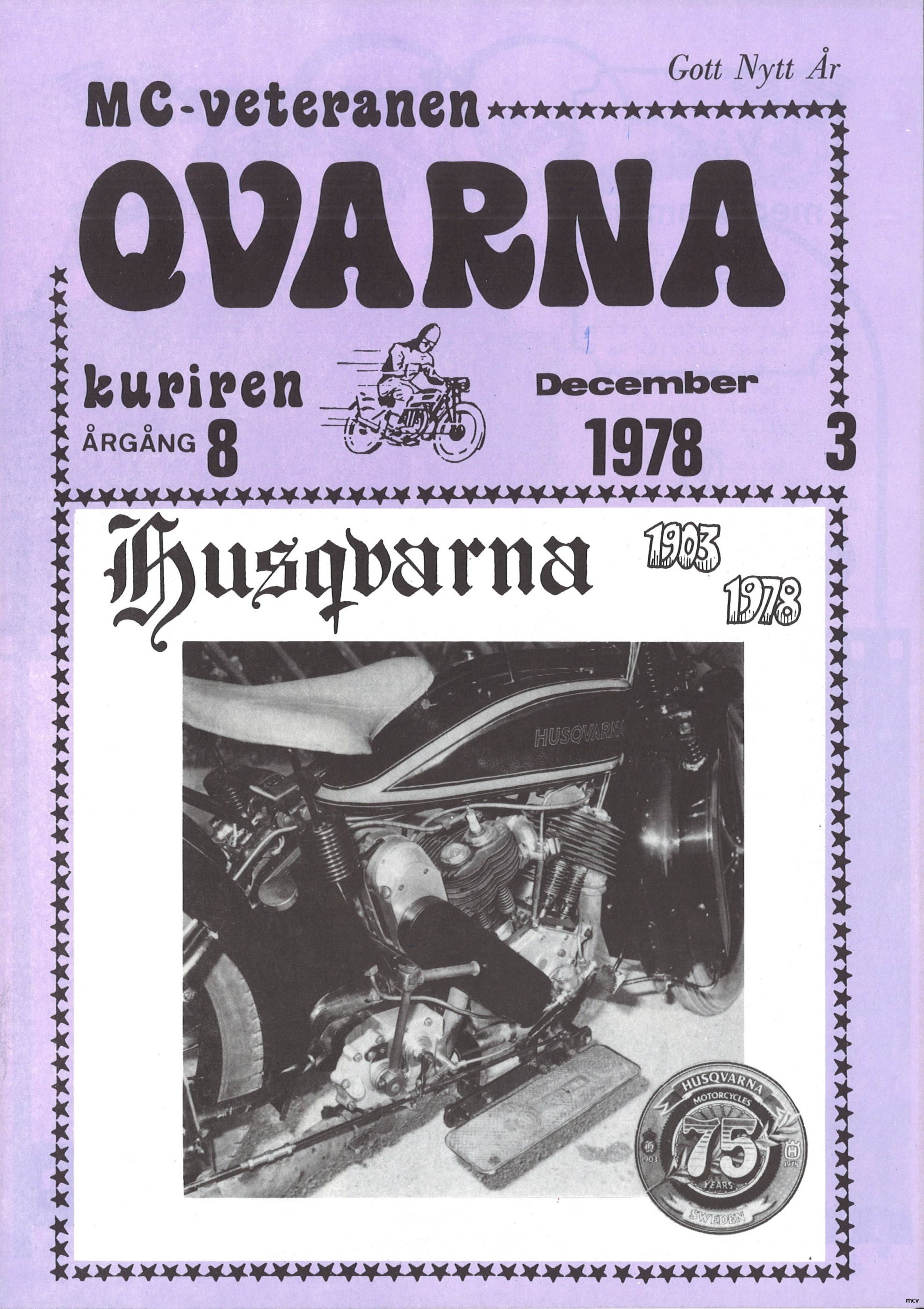 QVARNA-kuriren (MC Veteranen) nr 3-1978 QVARNA-kuriren (MC Veteranen) nr 3-1978