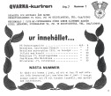 Innehållsförteckning nr 1-1977 QVARNA-kuriren (MC Veteranen) 1977