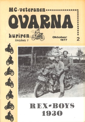 QVARNA-kuriren (MC Veteranen) 1977 - QVARNA-kuriren (MC Veteranen) nr 2-1977
