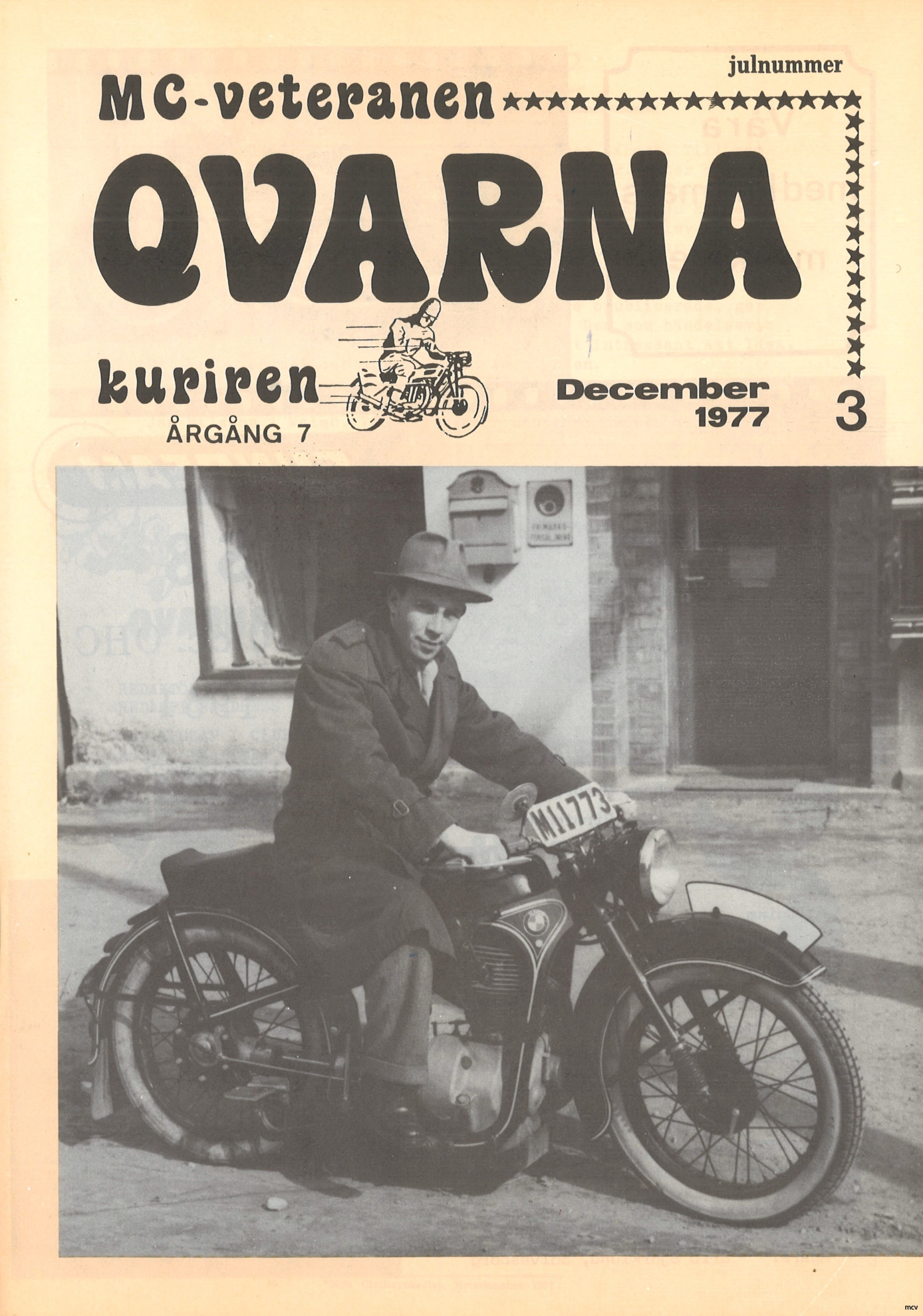 QVARNA-kuriren (MC Veteranen) nr 3-1977 QVARNA-kuriren (MC Veteranen) nr 3-1977