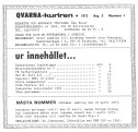Innehållsförteckning nr 1-1973 QVARNA-kuriren 1973