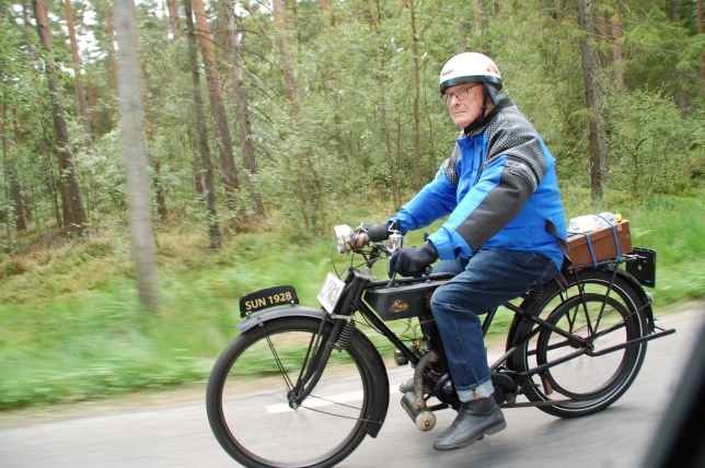 Rallyts minsta cykel Sun 147 cc Gert Johansson.