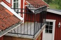 Utomhusräcke i massiva smide_ B8 _B8a_  balkonger, terrasser och altaner_ GARANTI.