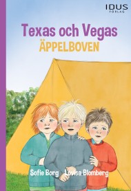 Del 3. Det är sommarlov och bröderna Texas och Vegas ska plocka äpplen. När de kommer fram till trädet finns det nästan inga äpplen kvar. Någon måste ha tagit dem. Tillsammans med sin kompis Arvid bestämmer de sig för att sova i tält och lösa mysteriet. De somnar men vaknar sedan av att något hörs utanför tältet. Kan det vara tjuven? Rekommenderad ålder: 6-9 år Författare Sofie Borg och Illustratör Lovisa Blomberg. Boken har 44 sidor och färgglada bilder på varje uppslag. Del 3. Det är sommarlov och bröderna Texas och Vegas ska plocka äpplen. När de kommer fram till trädet finns det nästan inga äpplen kvar. Någon måste ha tagit dem. Tillsammans med sin kompis Arvid bestämmer de sig för att sova i tält och lösa mysteriet. De somnar men vaknar sedan av att något hörs utanför tältet. Kan det vara tjuven? Rekommenderad ålder: 6-9 år Författare Sofie Borg och Illustratör Lovisa Blomberg. Boken har 44 sidor och färgglada bilder på varje uppslag.