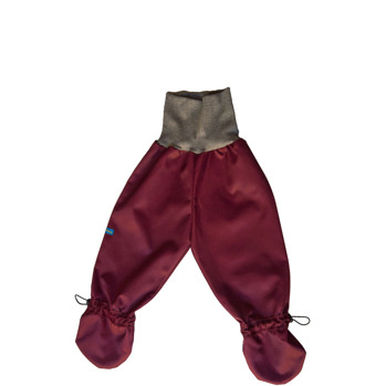 Busbyxan Baby vinröd/grå - Busbyxan Baby vinröd/grå