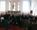 Heliga Kors Gospel i Sjömanskyrkan i Hamburg 3 maj. Foto: Martina Karlsson 