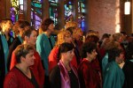 Konsert tillsammans med de tyska körerna Happy Gospel Voices och Sing and Swing i Bugenhagenkirche 1/5. Foto Martina Karlsson