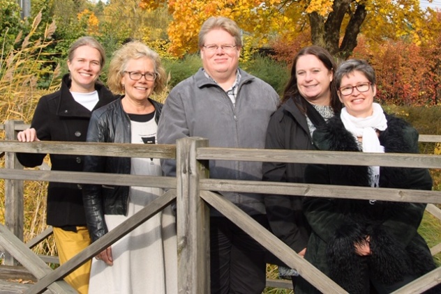 Elsa Lundqvist, Kirsi Poikolainen, Roger Sjöberg, Maria Anger och Karina Johansson. Elsa Lundqvist, Kirsi Poikolainen, Roger Sjöberg, Maria Anger och Karina Johansson.