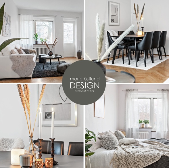 Homestyling & inredning av lägenhet på Flygaregatan i Halmstad - Homestyling av Marie Östlund Design i Halmstad