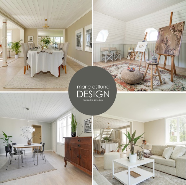 Homestyling villa Halmstad - Homestyling av Marie Östlund Design