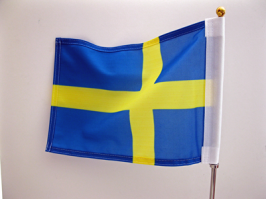 Single sided car flag