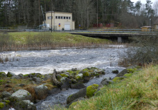 Kraftverket vid Lidekvarn. Kraftverket vid Lidekvarn.