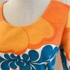 Solbritt klänning Sommarretro orange