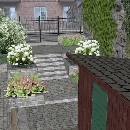 Förslag entré mot Stigbergsgatan