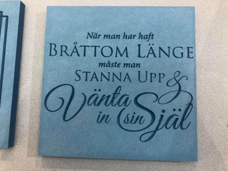 När man har haft BRÅTTOM LÄNGE måste man STANNA UPP & Vänta in sin Själ När man har haft BRÅTTOM LÄNGE måste man STANNA UPP & Vänta in sin Själ