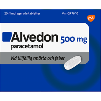 Alvedon® Filmdragerad tablett 500 mg, 20 styck - Alvedon® Filmdragerad tablett 500 mg, 20 styck