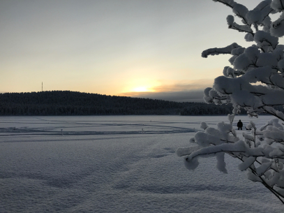 Jokkmokk: a view during winter