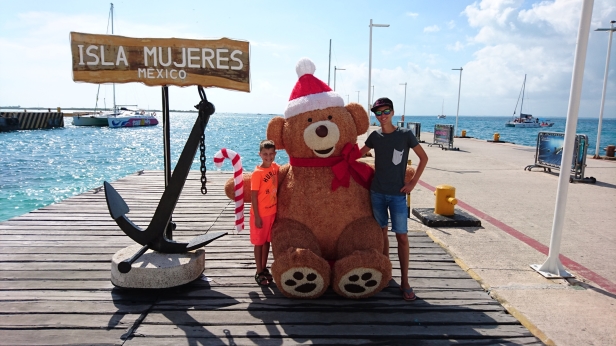 Hamnen på Isla Mujeres, Mexiko December 2016 Hamnen på Isla Mujeres, Mexiko December 2016